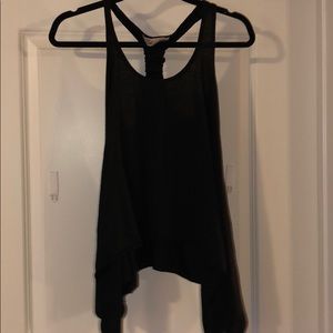 Cut hem racerback tank